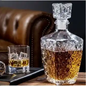 Linio Licorera en vidrio decantador de whisky 400ml oferta