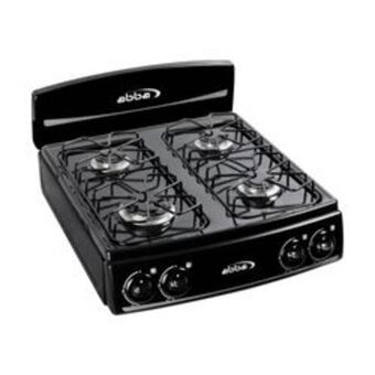 Electrojaponesa Estufa de mesa abba 4 puestos gas natural negro oferta