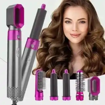 Linio Cepillo plancha secador rizador cabello 5 en 1 profesional oferta