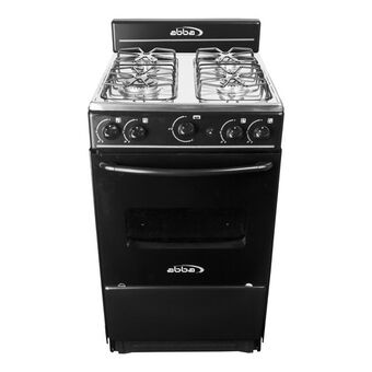 Estufa abba con horno negra