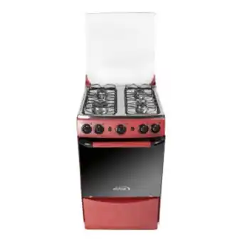 Makro Estufa piso abba inox roja gas propano oferta