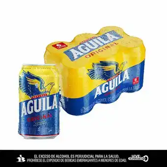 Merqueo Cerveza aguila lata 330ml x 6 oferta
