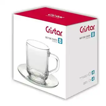 Éxito Set de cafe 8piezas cristar 9569el oferta