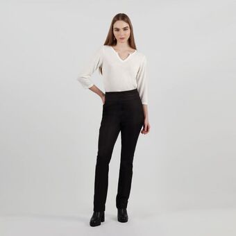 Fuera de Serie Pantalon tiro alto bota recta oferta