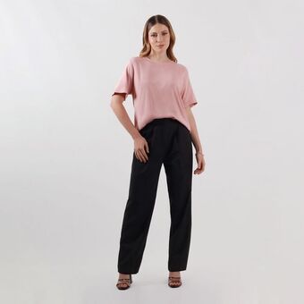 Fuera de Serie Pantalon tiro alto bota recta oferta