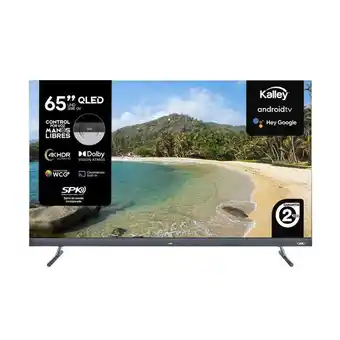 Kalley Tv kalley 65 pulgadas 164 cm atv65uhdsqv 4k-uhd qled plano smart tv android oferta