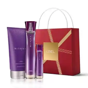 Set mithyka fragancia, fragancia mini y loción perfumada