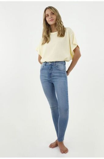 Tennis Jean skinny azul para mujer oferta