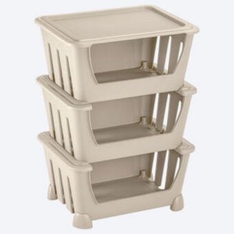 LeBon Canasta organizadora taupe / rimax oferta