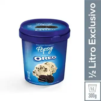 Makro Helado popsy gourmet oreo medio litro 300g oferta