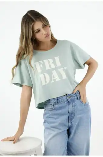 Tennis Camiseta manga corta verde para mujer oferta