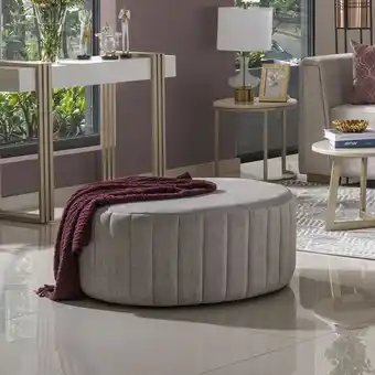 Muebles Jamar Puff celta velvet marmol circular oferta
