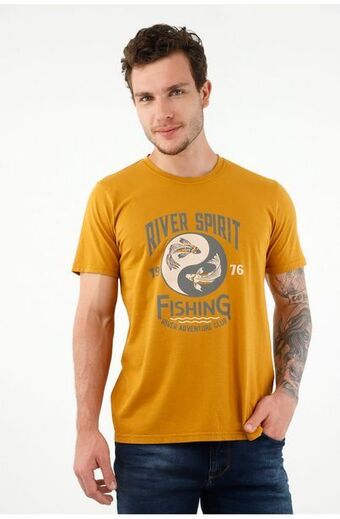 Tennis Camiseta amarilla para hombre oferta