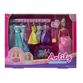 Alkosto Muñeca princesa con vestido accesorios 29 cm anlily oferta