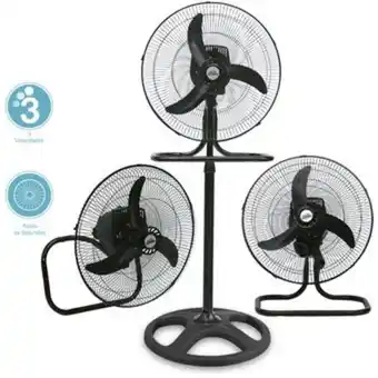 Linio Ventilador 3 en 1 18" home elements crsf18a negro oferta