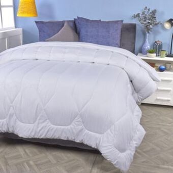 Brissa Plumón microfibra embosado arabescos blanco oferta