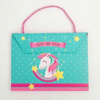 Panamericana Diario tipo bolso, cierra magnético, diseño unicornio oferta