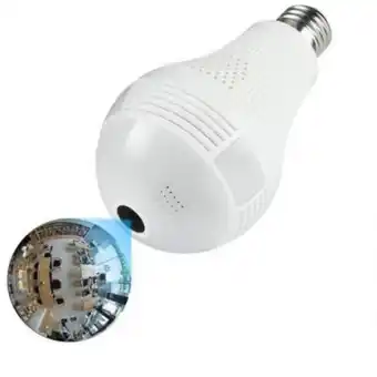 Linio Camara seguridad en forma de bombillo 360 grados wifi oferta