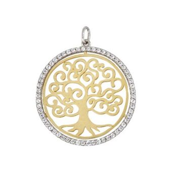 Kevin's Joyeros Dije en oro amarillo de 18 kilates, arbol de la vida, con zircones oferta