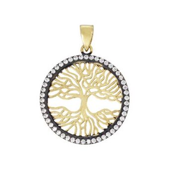 Kevin's Joyeros Dije en oro amarillo de 18 kilates, arbol de la vida, con zircones oferta