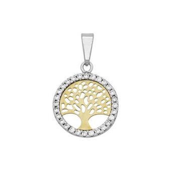 Kevin's Joyeros Dije en oro amarillo de 18 kilates, arbol de la vida, con zircones oferta