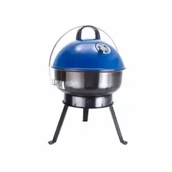 Bbq redondo al carbón free home con tapa 35 cm