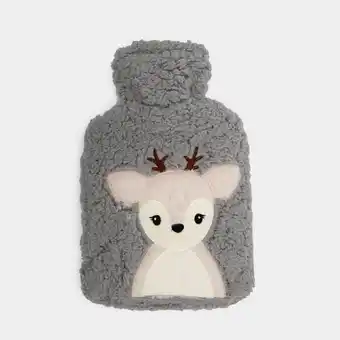 Panamericana Bolsa para agua caliente de 2 litros con funda gris, diseño venado oferta