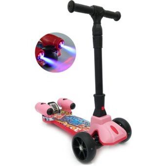 Linio Patineta manopatin vapor scooter niño niña musica luces led - rosado oferta