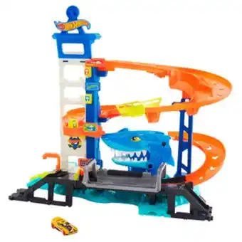 Alkosto Set de juego hot wheels ataque en la ciudad tiburón oferta