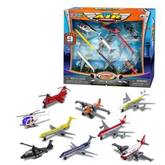 Alkosto Set juego de aviones y helicópteros 9 piezas express wheels oferta