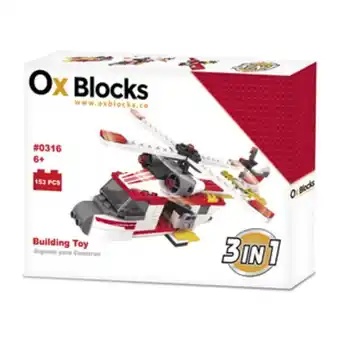 Alkosto Set de bloques ox blocks rescue squad - helicóptero 153 piezas oferta