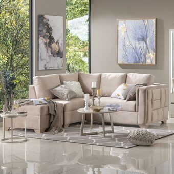 Muebles Jamar Sala en l luxury beige orientación izquierda 2.20x2.10 oferta