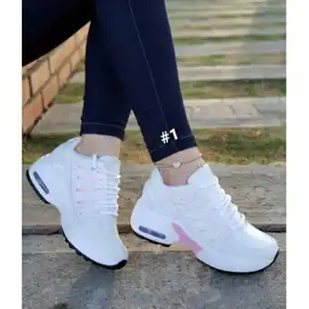 Linio Tenis blancos rosa lindos dama zapatillas zapatos mujer lindos moda casual oferta
