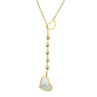 Kevin's Joyeros Gargantilla en oro amarillo de 18 kilates con visos, rolo, con piedra madre perla, 40 cm. de largo, 1 mm. de ancho oferta