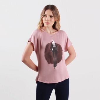 Fuera de Serie Camiseta cuello redondo manga corta oferta