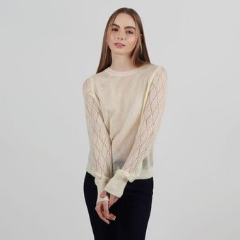 Fuera de Serie Sweater cuello redondo manga larga oferta