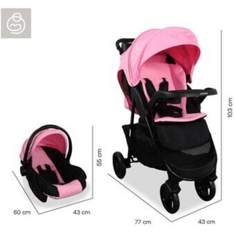 Linio Coche para bebe tipo moises + portabebe sienna modelo 2022 oferta