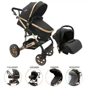 Linio Coche priori frezzio travel system bronze y negro oferta