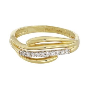 Kevin's Joyeros Anillo en oro amarillo de 18 kilates, con zircones oferta
