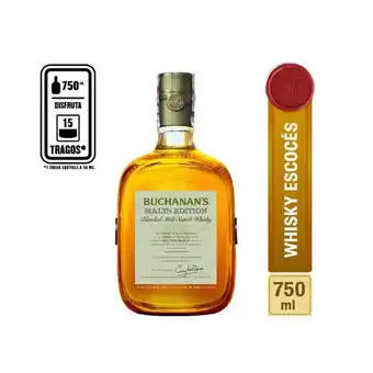 Carulla Whisky malts edition buchanan s 750 ml oferta