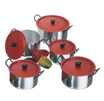 Almacenes La 13 Juego de 5 ollas 16/24 cm aluminio / imusa oferta