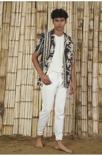 Tennis Camisa azul para hombre oferta