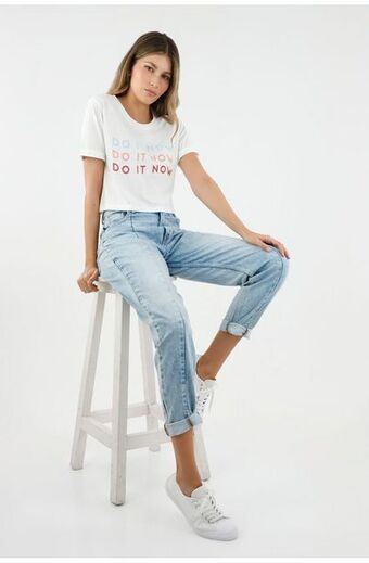 Tennis Camiseta color crudo para mujer oferta