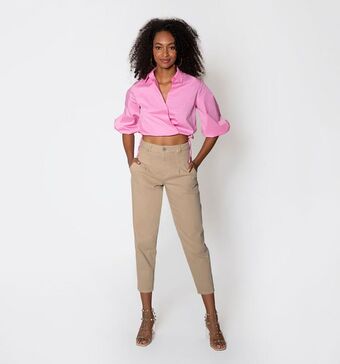 Studio F Blusa camisera cruzada manga 3/4 oferta