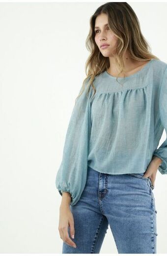 Tennis Camisa azul de manga larga para mujer oferta