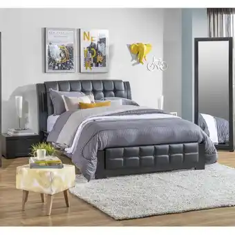 Muebles Jamar Alcoba doble noruega eurocuero wengue oferta