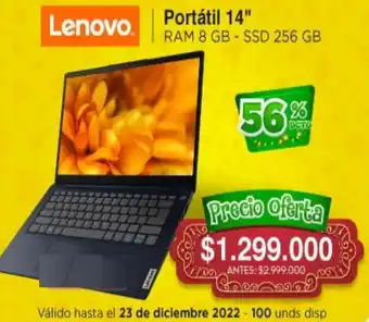 Alkomprar Lenovo Portátil RAM 8GB-SSD 256GB oferta