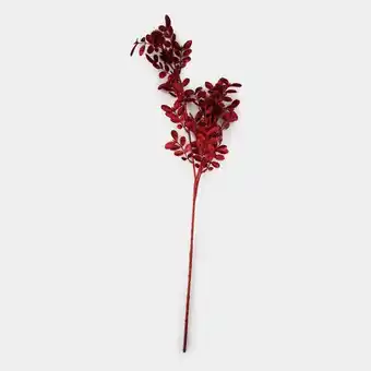 Panamericana Rama de 85 cm con flores y hojas rojas escarchadas oferta