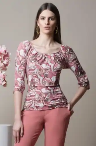 Chazari Blusa con fajón en cintura oferta