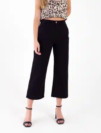 Naf Naf Pantalón de tiro alto con bota amplia oferta